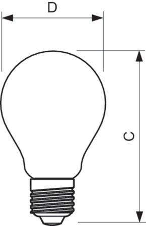 Żarówka LED Philips CLA Bulb ND 4,3-40W 470lm A60 E27 827 CL filament
