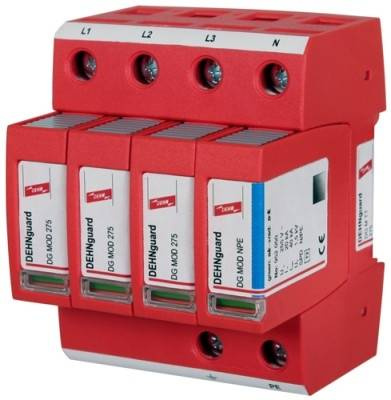 Ogranicznik przepięć DEHNguard M TT 275, 4-biegunowy do sieci 230 V AC DG M TT 275    952310