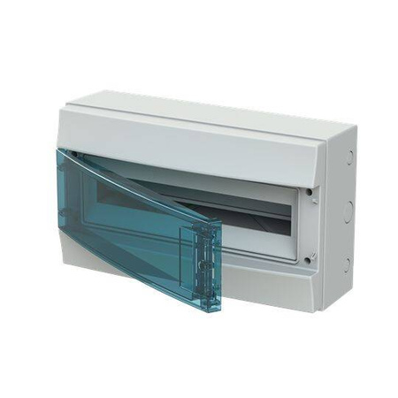 ABB Obudowa natynkowa ABB IP65 MISTRAL65 drzwi przeźroczyste 18 modułów 1 rząd N+PE 65P18X12A