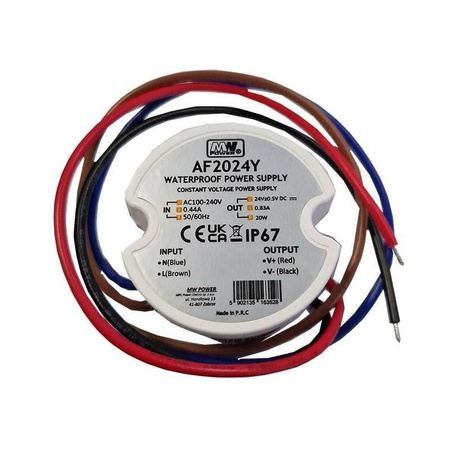 MPL Zasilacz led 20W IP67 do puszki  24V/0.83A, AF2024Y