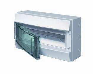 ABB Obudowa natynkowa IP65 MISTRAL65 drzwi przeźroczyste 18 modułów 1 rząd N+PE