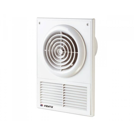 VENTS Wentylator ścienny z kratką 100F; średnica: Ø100mm; wydajność: 98m³/h; 14W 230V AC IP24