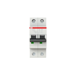 ABB Wyłącznik nadmiarowo-prądowy serii STANDARD 2-polowy C 1A 6kA S202-C1
