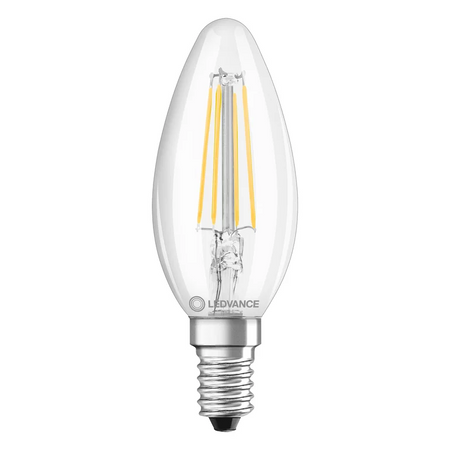 LEDVANCE Żarówka LED PARATHOM CLB FIL świeczka 4W/827 odpowiednik 40W 470lm 2700K ciepła biała E14 Filament