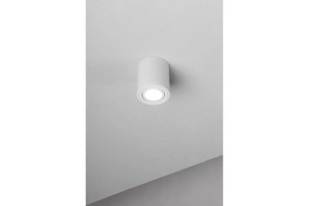 GTV Oprawa sufitowa AVEIRO BIS, max. 250V, 50/60Hz, 80x90mm, IP20, max 20W, okrągła, biała OS-AVB8090OK1-10