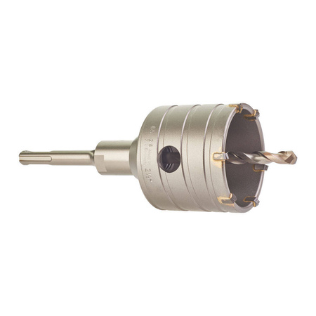Milwaukee Koronka rdzeniowa TCT Ø 65mm, trzpień SDS-plus o dł. 105 mm, wiertło prowadzące TCT Ø8x120 mm i klucz imbusowy